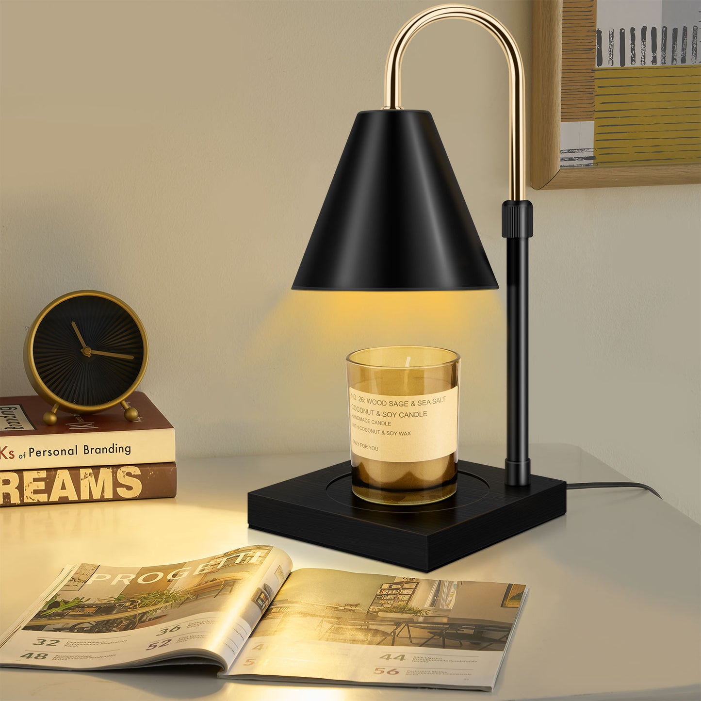 Smart Candle Warmer - Dimmable and Adjustable Height