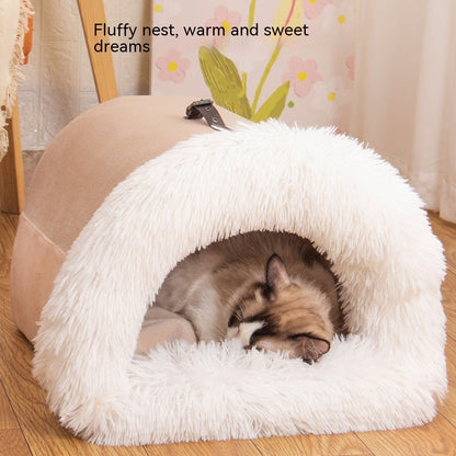 Plush Pet Bed for Cats and Dogs